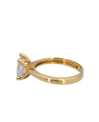 Zircon Ring Diamond Ring American Diamond Zircon Stone Gold Plated Metal Adjustable Ring for Men and Women-thumb2
