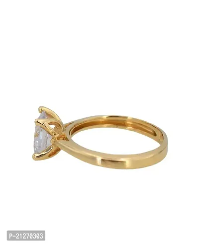 Zircon Ring Diamond Ring American Diamond Zircon Stone Gold Plated Metal Adjustable Ring for Men and Women-thumb3