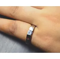 Peora Silver Plated Trendy Elegant Austrian Crystal Couple Rings for Lovers Anniversary Engagement Promise Jewellery for Men and Women Girlfriends Boyfriendshellip;-thumb2