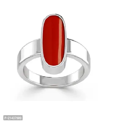 Buy Moonga Ring coral Stone Ring Astrological For Unisex Stone Coral Silver Plated Ring. Online In India At Discounted Prices
