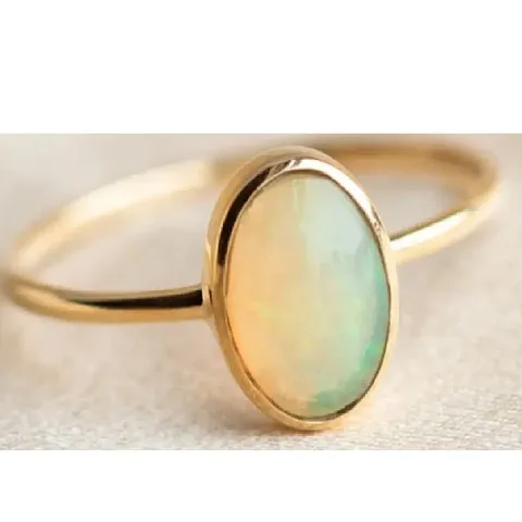 Coral stone ring Original  stone Certified For men  women Stone Coral Gold Plated Ring.
