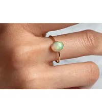 Coral stone ring Original  stone Certified For men  women Stone Coral Gold Plated Ring.-thumb1