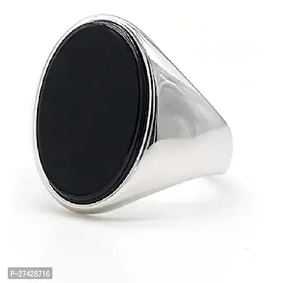 Sulemani Hakik Ring Stone Chalcedony Silver Plated Ring for men  women.