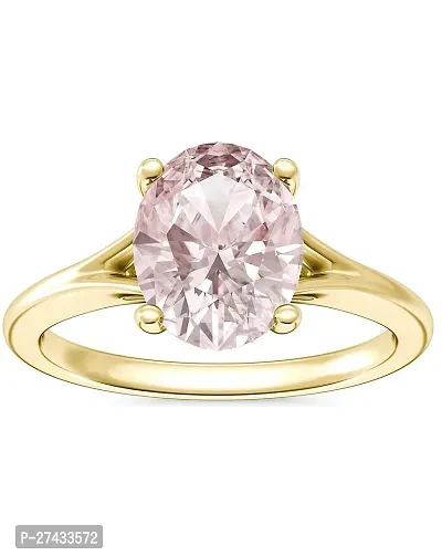 Natural Pink Sapphire Stone Ring Silver Plated Ring For Men  Women Alloy Sapphire golden Plated Ring.-thumb3