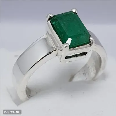 Natural emerald panna stone  ring