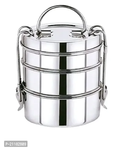 Stainless Steel Tiffin Box with Lid-thumb0