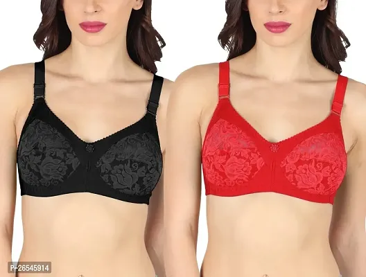 Stylish Multicoloured Polyester Solid Bras For Women