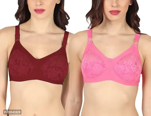 Stylish Multicoloured Polyester Solid Bras For Women