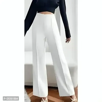 Classic Cotton Blend Trouser for Women-thumb0