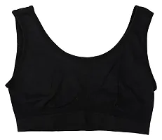 CANDY Women's Cotton Non-Wired Sports Bra (Pack of 2) (55_pack_of_2--36_Black Peach_36)-thumb1