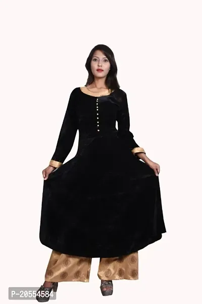 Fancy Velvet Kurta Set For Women