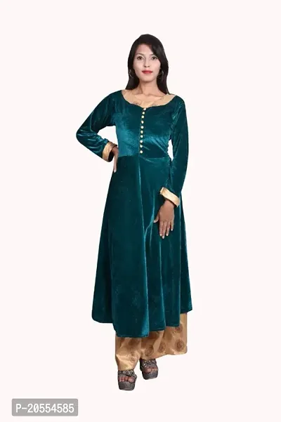 Fancy Velvet Kurta Set For Women