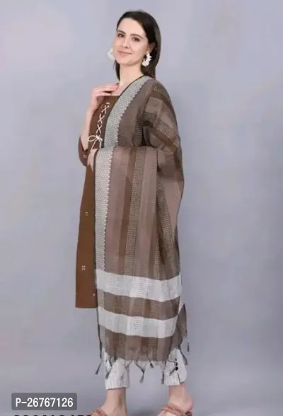 Fancy Khadi Cotton Kurta Set For Women