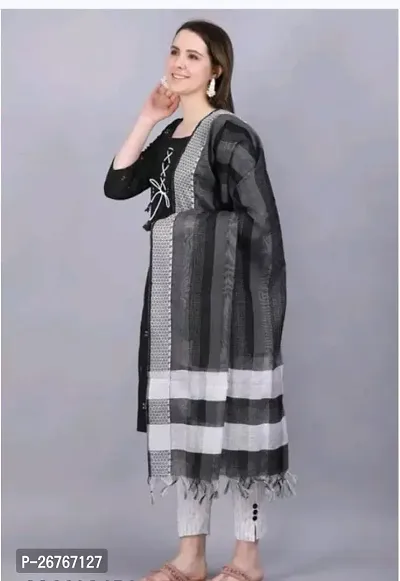 Fancy Khadi Cotton Kurta Set For Women