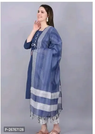 Fancy Khadi Cotton Kurta Set For Women