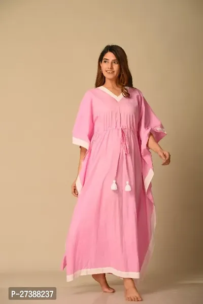 Comfortable Cotton  Kaftan Nighty Dress for Women-thumb0