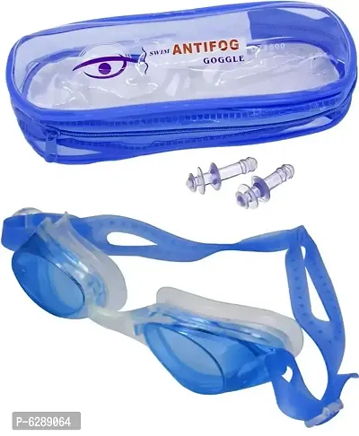 FreshDcart  Anti Fog Swimming Pool Goggles with Anti Fog, Leak Proof and UV Protecti Pack Of 1-thumb0