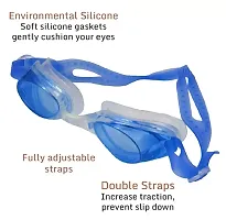 FreshDcart  Anti Fog Swimming Pool Goggles with Anti Fog, Leak Proof and UV Protecti Pack Of 1-thumb1