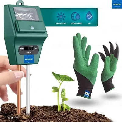 3 In 1 PH Meter And Garden Gloves Combo-thumb0