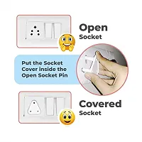 FreshDcart FDCSC00 Electrical Socket Cover Guards For Baby, Pets, Child (Pack of 5, White)-thumb3