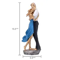 Shrishti Creation Valentine Romantic Love Couple Statue for Home Decorative Showpieces | Room Office Table Racks & Shelves Decorations Items|Gifts for Husband|Girlfriend|Boyfriend|Wife,Multicolor-thumb1