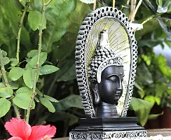 JIYANSH Creation Meditating Buddha Head Head Figurine, Statue for Home Decor, Size - 25Cm-thumb1