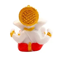 J Jiyansh Creation Small Cute Ganpati Ganesha Statue for Car Dashboard Ganesha Idol for Home D?cor Vinayaka Showpiece Figurine Sculpture Gift | 2.3-thumb1