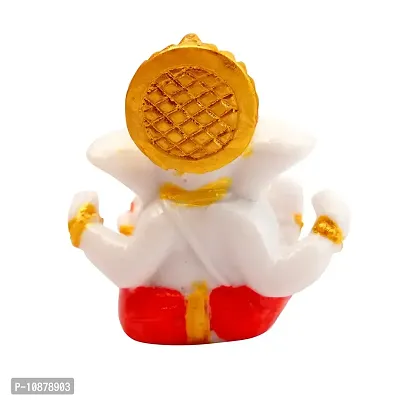 J Jiyansh Creation Small Cute Ganpati Ganesha Statue for Car Dashboard Ganesha Idol for Home D?cor Vinayaka Showpiece Figurine Sculpture Gift | 2.3-thumb2