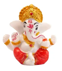 J Jiyansh Creation Small Cute Ganpati Ganesha Statue for Car Dashboard Ganesha Idol for Home D?cor Vinayaka Showpiece Figurine Sculpture Gift | 2.3-thumb3