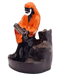 J Jiyansh Creation Polyresin Backflow Dropping Fountain Sai Baba Incense Holder Home Decorative Showpiece Figurine with Free 10 Backflow Incense Cones-thumb4