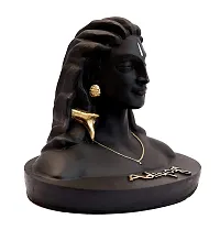 Jiyansh Creation Adiyogi Statue for Car Dashboard | Car Dashboard God Idol | Shiva Idol Statue for Home and Office, Size ? 13cm ? Black Color-thumb2