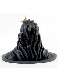 Shriram Enterprises Handcrafted Adiyogi Shiva God Polyresin Statue/Idols (Matte Black, Standard Size)-thumb3