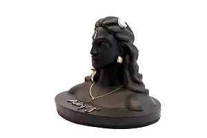 Jiyansh Creation Adiyogi Statue for Car Dashboard | Car Dashboard God Idol | Shiva Idol Statue for Home and Office, Size ? 13cm ? Black Color-thumb1