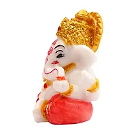 J Jiyansh Creation Small Cute Ganpati Ganesha Statue for Car Dashboard Ganesha Idol for Home D?cor Vinayaka Showpiece Figurine Sculpture Gift | 2.3-thumb4