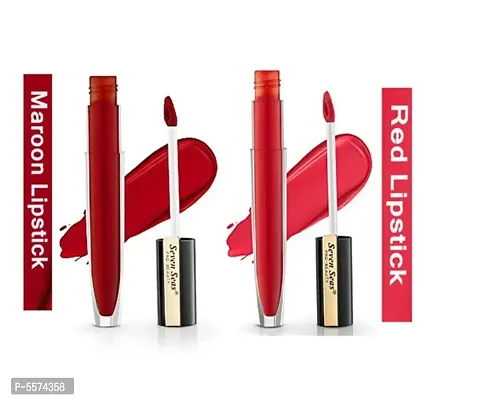 Pro-Beauty Rouge Signature Matte Liquid Lipstick Maroon and Red