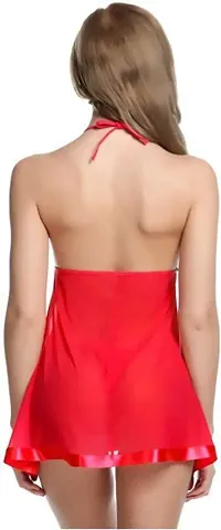 Stylish Soft Perfect for Every Hot night Women Nightdresses Black  Red Free Size (28 to 34)inch-thumb2