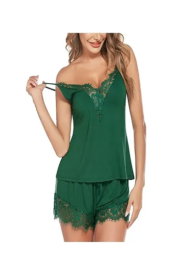 Trendy Stylish Perfect Hot night sexy babydoll Night Dress|Women Night Suits| Sleepwear Girls Top Shorts nighty Free Size(28 to 36)inch