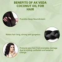 AK Veda 100% Natural  Herbal Virgin Coconut Oil-50+50 Ml (Pack-2) For Hair Fall Control  Hair Growth-thumb2