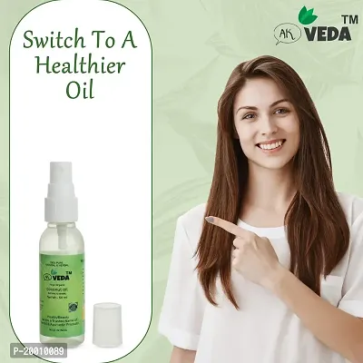 AK Veda 100% Natural  Herbal Virgin Coconut Oil-50+50 Ml (Pack-2) For Hair Fall Control  Hair Growth-thumb5