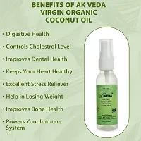 AK Veda 100% Natural  Herbal Virgin Coconut Oil-50+50 Ml (Pack-2) For Hair Fall Control  Hair Growth-thumb3