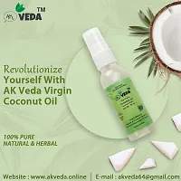 AK VEDA 100% PURE NATURAL  HERBAL VIRGIN COCONUT HAIR OIL FOR WOMEN  MEN 50 ML-thumb1