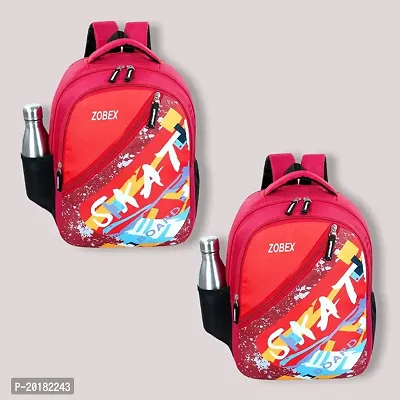 Pack of 2 Combo School Bag for Kids Boys Girls Travelling Picnic Gift Purpose Multicolor Kids Bags School Bag Bags Kids School Bags For 2-7 Years-thumb0