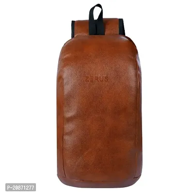 Casual PU Leather Daypack Backpack for Men  Women