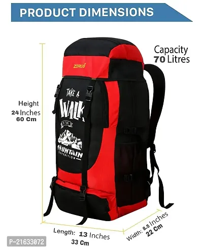UNISEX Water Proof Mountain Rucksack/Hiking/Trekking/Camping Bag/Backpack for Adventure Camping Rucksack - 70 L-thumb5