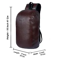 PU Leather Day Pack Backpack for Men  Women-thumb4