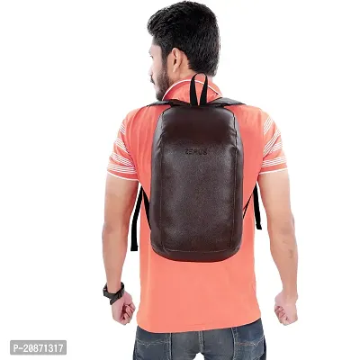 PU Leather Day Pack Backpack for Men  Women-thumb4