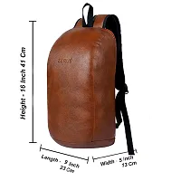 Casual PU Leather Daypack Backpack for Men  Women-thumb3