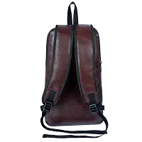 PU Leather Day Pack Backpack for Men  Women-thumb2