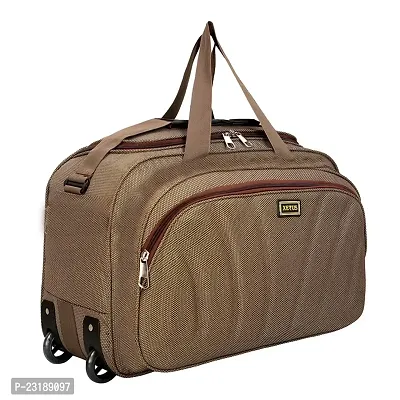 Unisex Travel Luggage Bag - (54 Cm) Expandable Flat Folding Travel Duffel Bag/Duffel Strolley Bag With 2 Smooth Spinner Wheels-thumb0