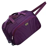 Unisex Travel Luggage Bag - (54 Cm) Expandable Flat Folding Travel Duffel Bag/Duffel Strolley Bag With 2 Smooth Spinner Wheels-thumb4